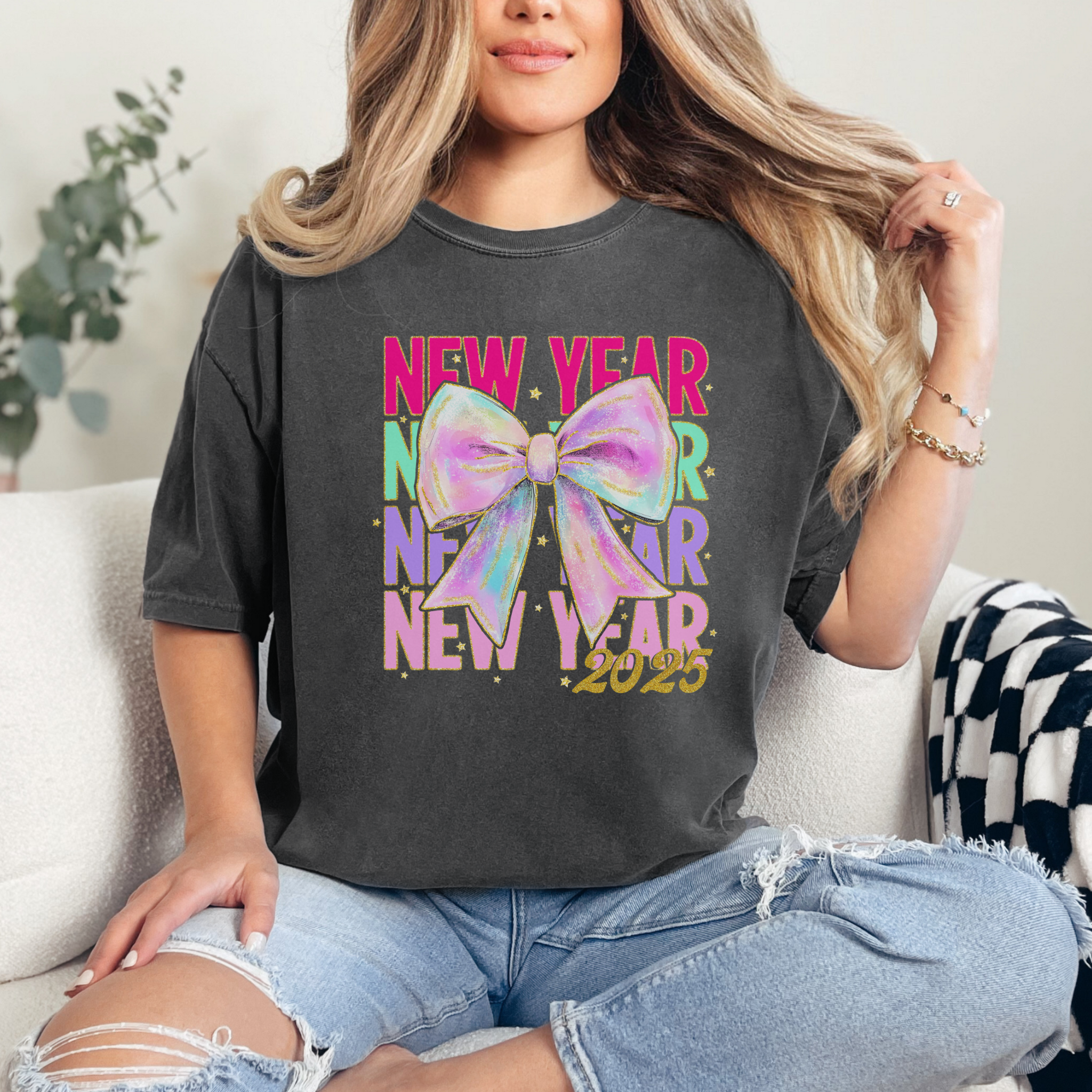 Bright New Year Comfort Colors Tee