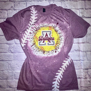 Bridgers Softball Blast Bleached Tee