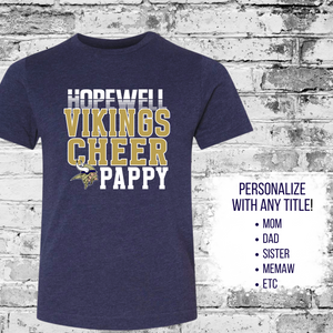 Personalized Vikings Cheer Fan Tee