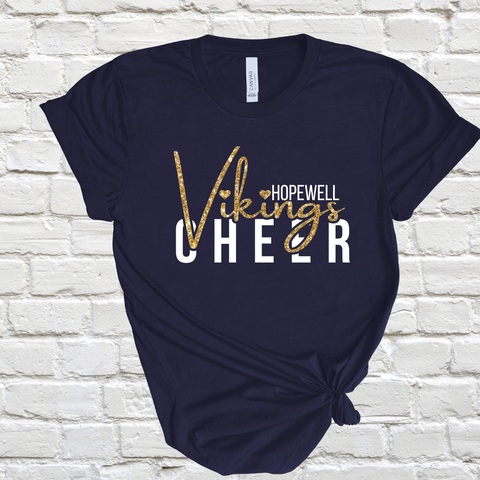 Vikings Cheer Glitter Tee