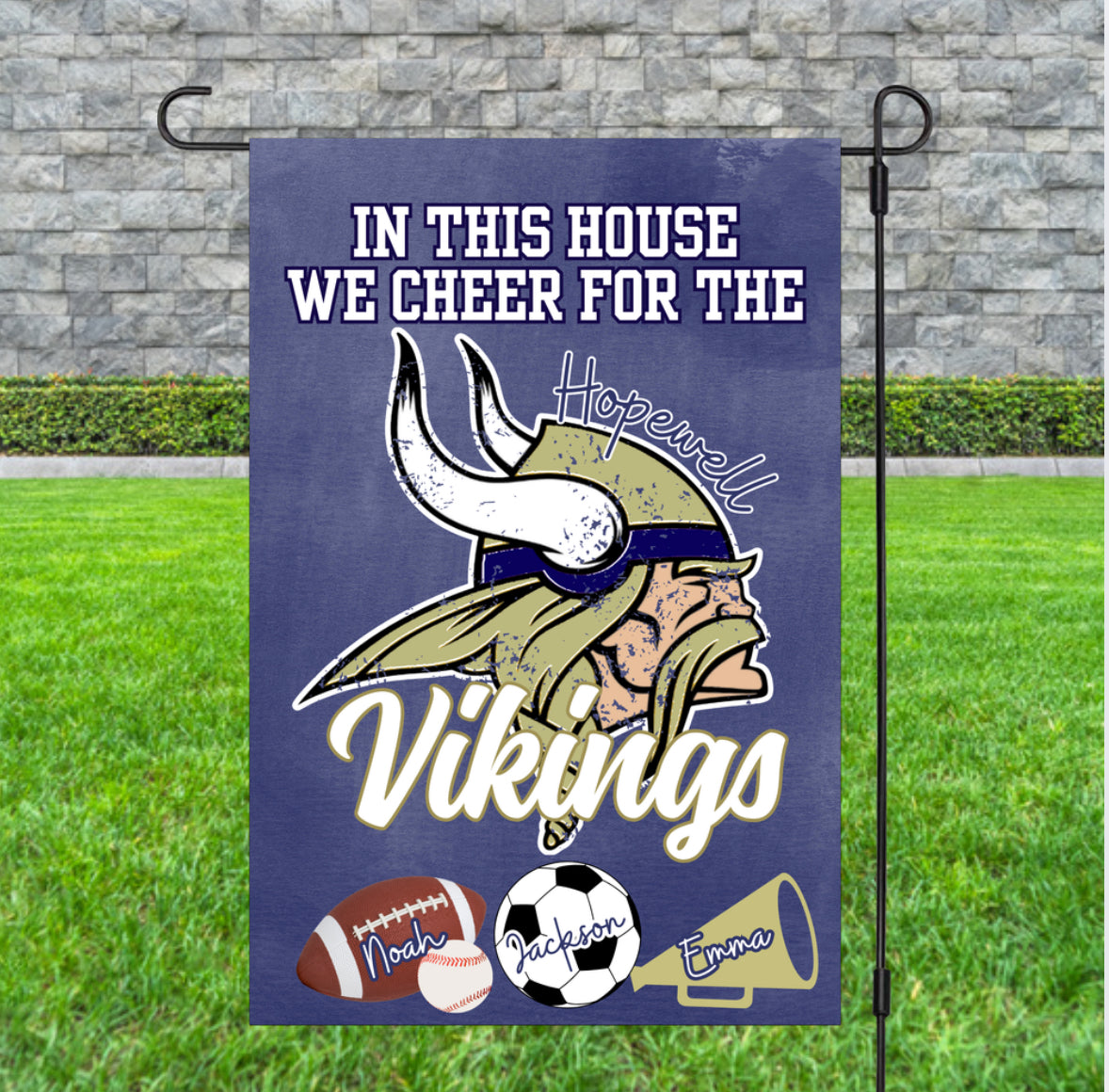 Hopewell Vikings Garden Flag