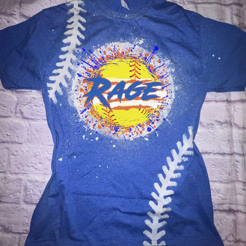 Rage Softball Blast Bleached Tee