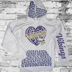 Vikings Leopard Love Hoodie