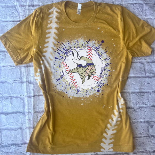 Hopewell Vikings Baseball Blast Bleached Tee