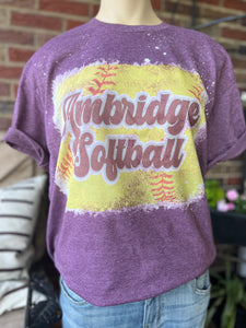 Ambridge Softball Bleached Tee