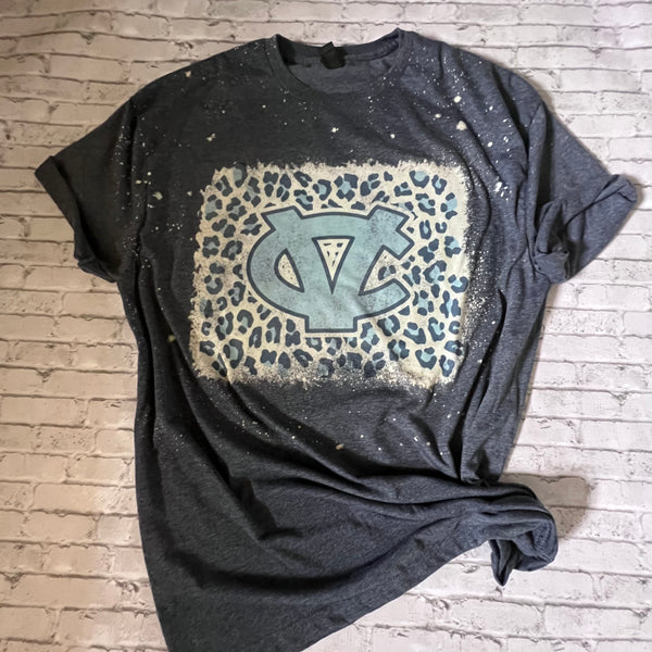 Warriors Leopard Logo Bleached Tee