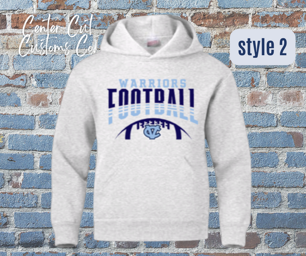 Warriors Football Vintage Design