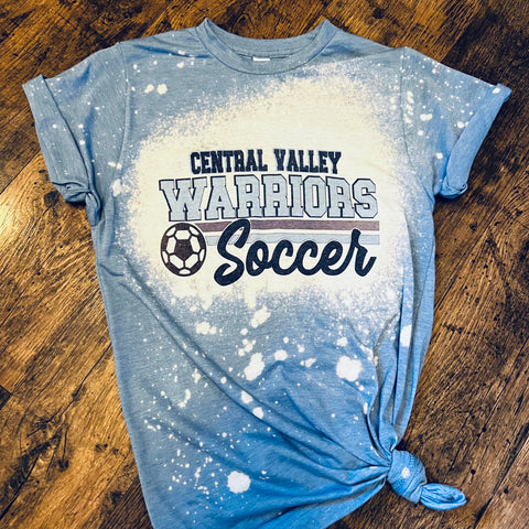 Warriors Soccer Bleached Tee