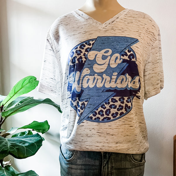 Go Warriors Retro Lightning Tee