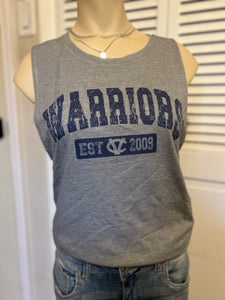 Vintage Grey Ladies Warriors Muscle Tank