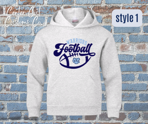 Warriors Football Vintage Design